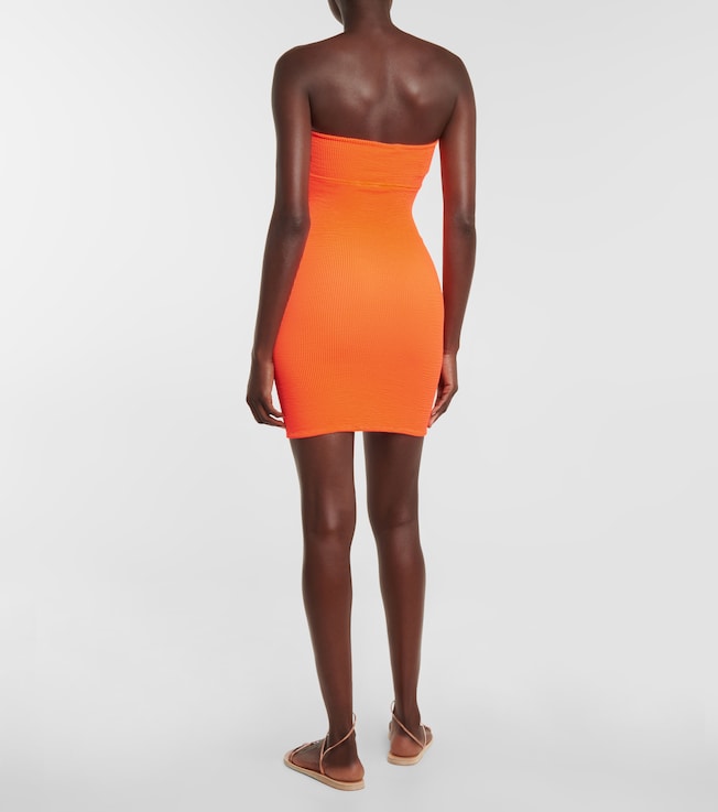 Reina Olga Reina Olga La Sciura textured bandeau minidress