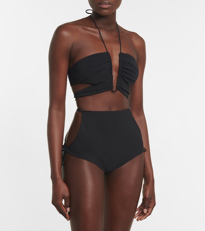 Nensi Dojaka Cutout high-rise shorts