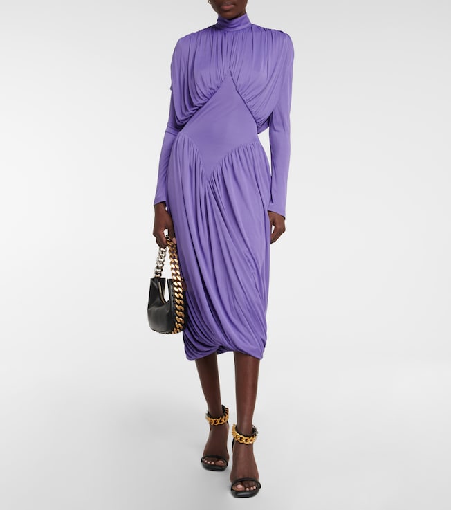 Stella McCartney Draped jersey midi dress