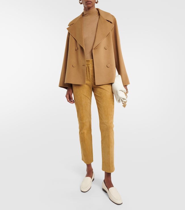 JOSEPH Coleman suede cropped pants