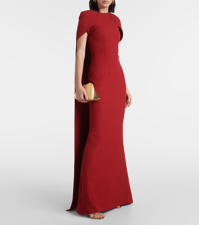 Safiyaa Ginkgo caped gown