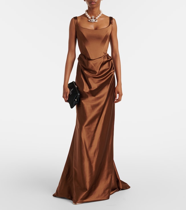 Vivienne Westwood Nova Camille satin corset gown