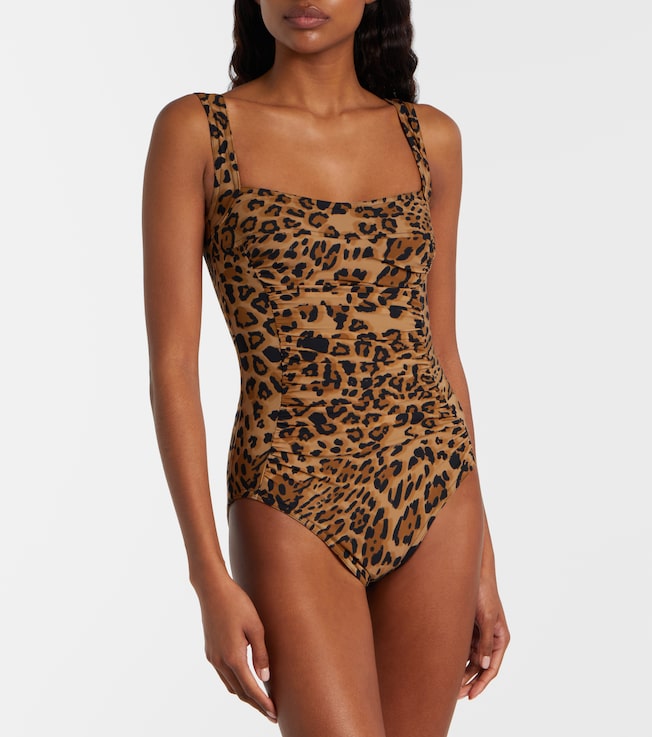 Karla Colletto Ava leopard-print swimsuit