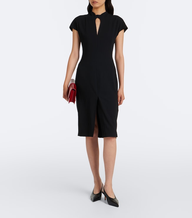 Jil Sander Cutout virgin wool minidress