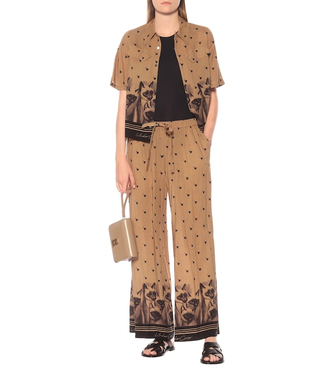 Undercover Printed drawstring pants