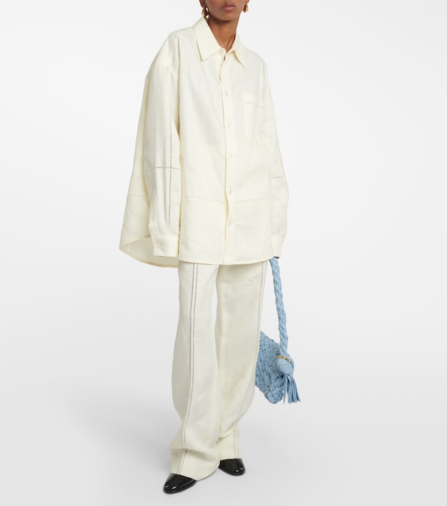 Bottega Veneta Oversized linen shirt