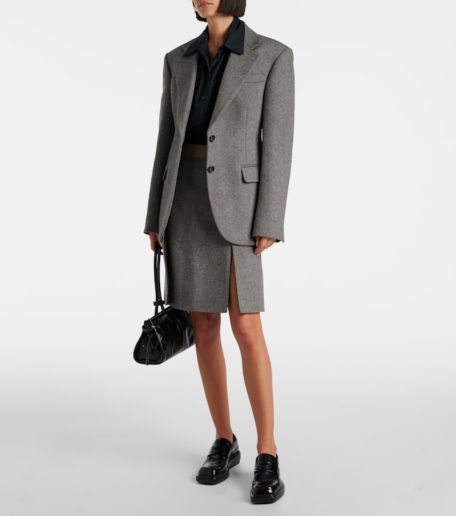 Sportmax Riga tweed midi skirt