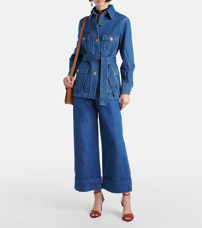 Valentino Belted denim jacket