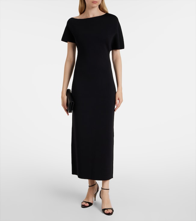 Róhe Knitted one-shoulder midi dress
