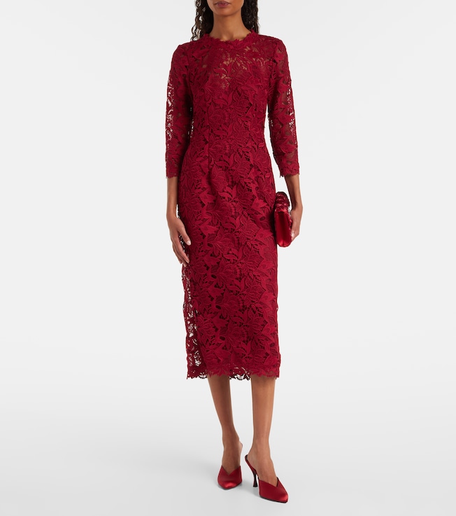 Carolina Herrera Lace midi dress
