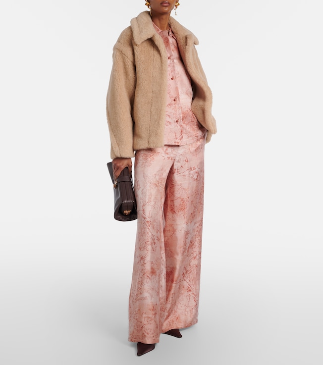 Max Mara Tritone cropped teddy jacket