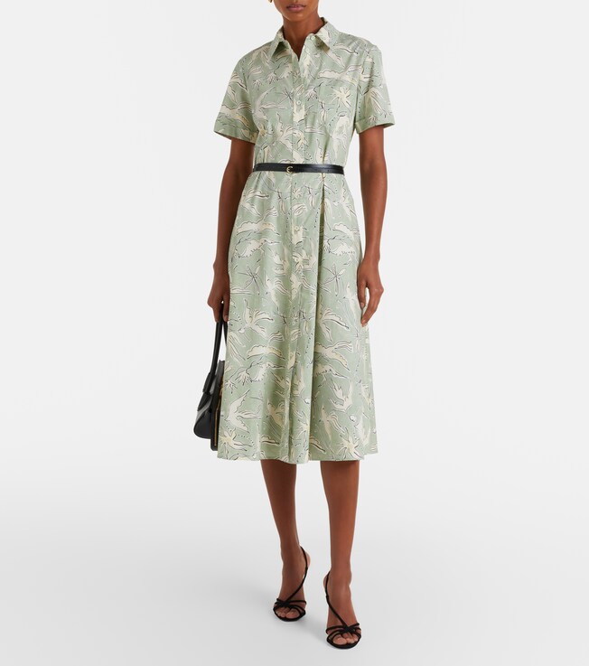 Altuzarra Kiera printed cotton-blend shirt dress
