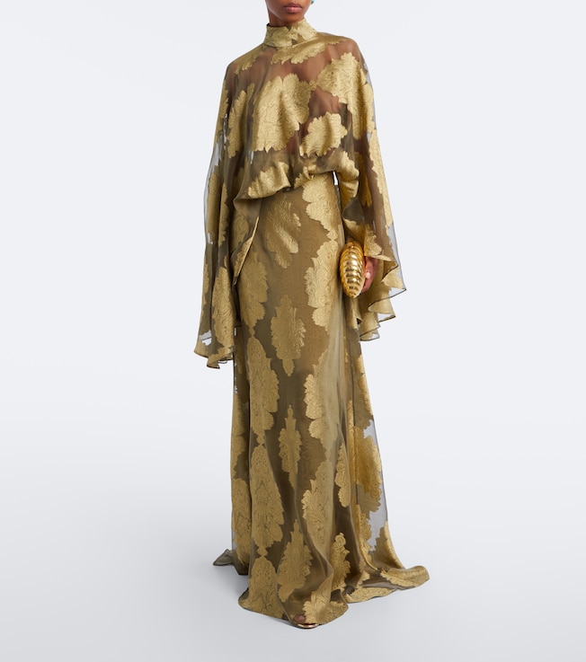 Taller Marmo Taller Marmo Chimera jacquard silk chiffon gown
