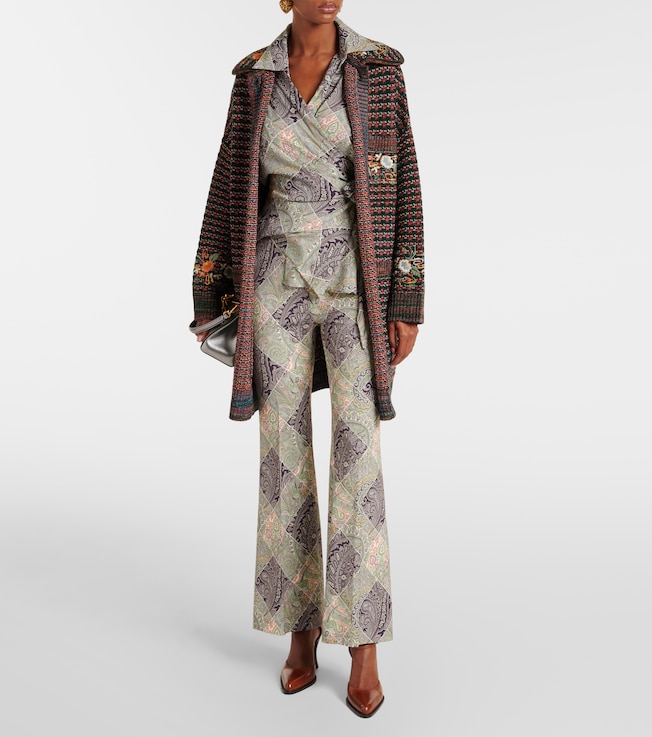 Etro Printed wrap top