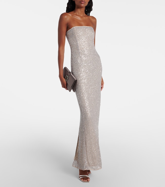 SIMKHAI Xyla sequined gown