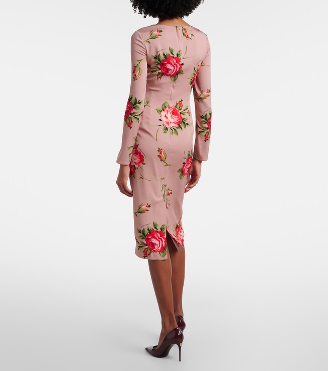 Dolce&Gabbana Dolce & Gabbana Floral silk-blend cocktail dress
