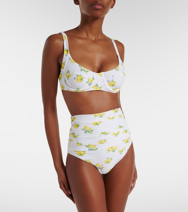 Melissa Odabash Tobago printed ruched bikini bottoms