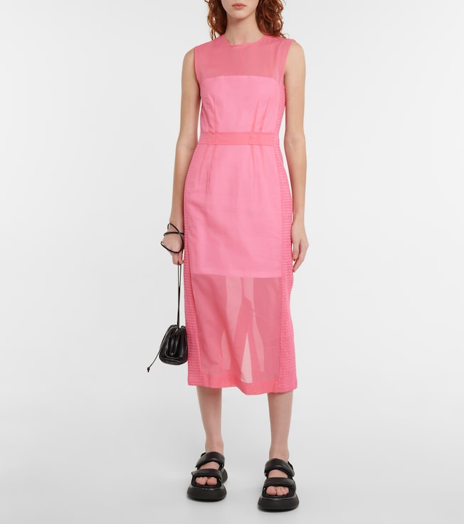 Sportmax Fresco cotton voile midi dress