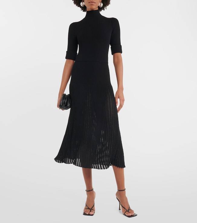 Dorothee Schumacher Plissé knit midi dress