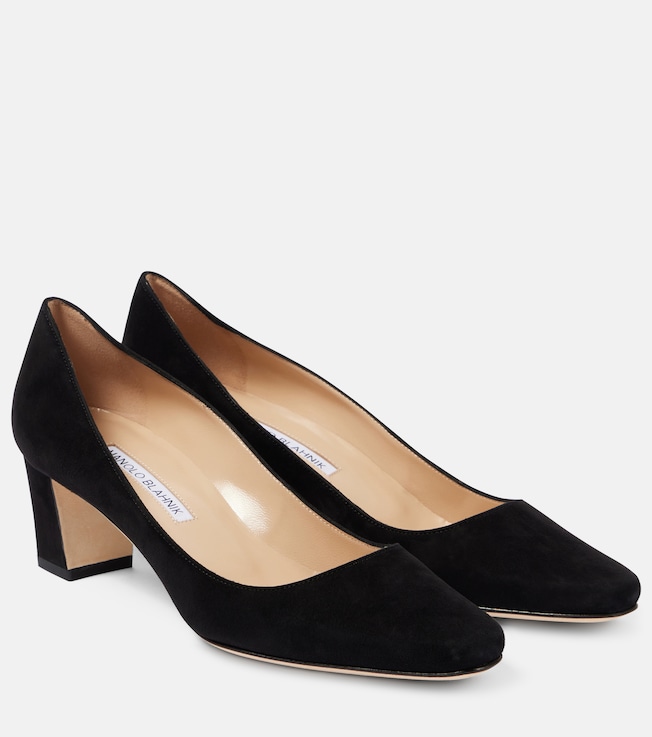 MANOLO BLAHNIK - Jada 70 leather mules | Plush