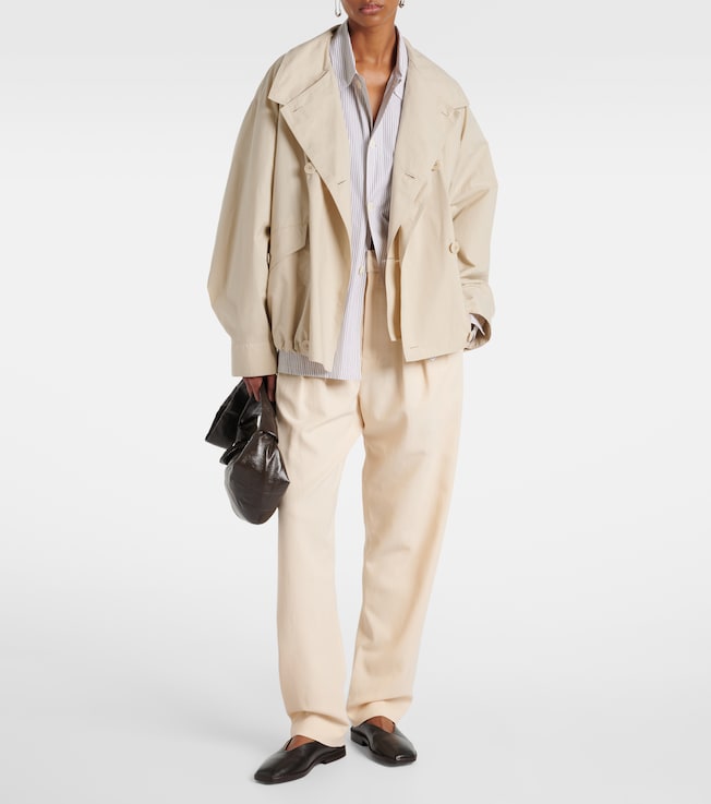 Lemaire Wool-blend gabardine tapered pants