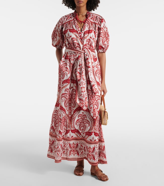 FARM Rio Tropical Cameo paisley cotton maxi dress 