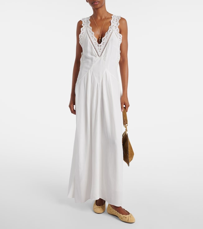 Isabel Marant Freda broderie anglaise maxi dress