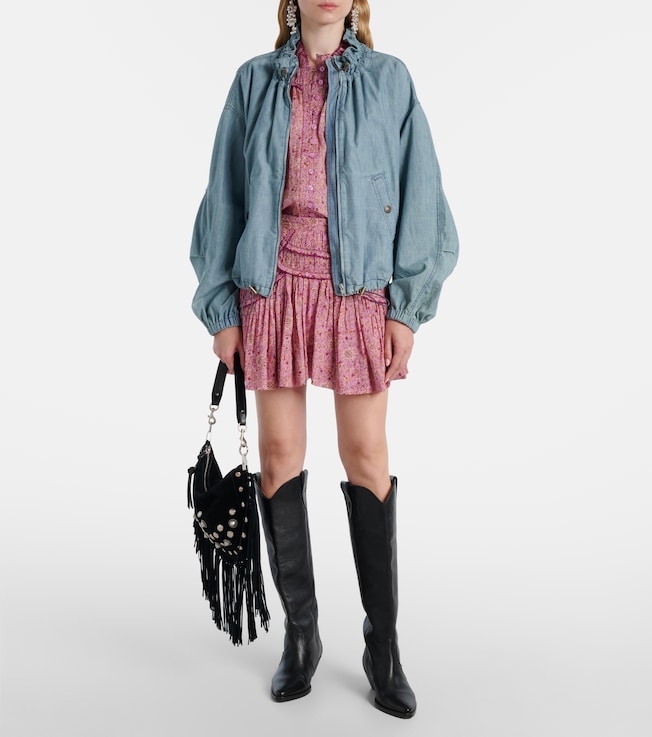 Marant Étoile Plume chambray bomber jacket