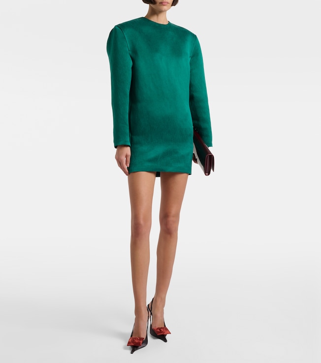 Saint Laurent Silk satin minidress