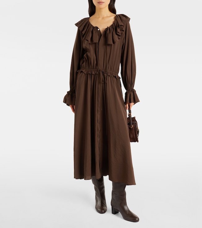 Polo Ralph Lauren Ruffled midi dress