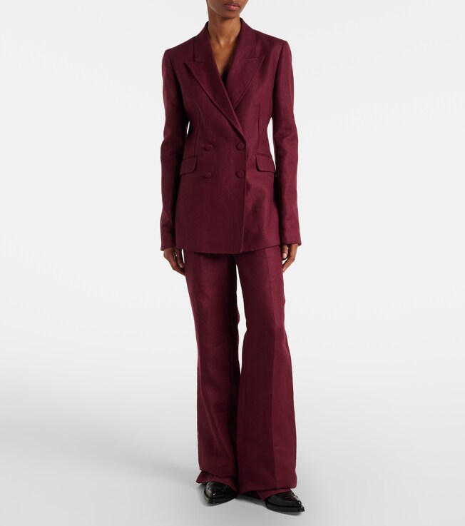 Gabriela Hearst Vesta linen flared pants