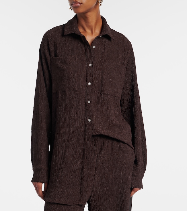Jade Swim Mika seersucker shirt
