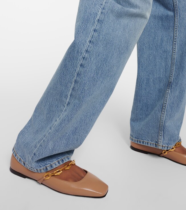 Diamond Tilda leather ballet flats | Jimmy Choo