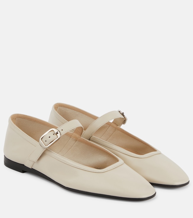 LE MONDE BERYL Leather Mary Jane ballet flats