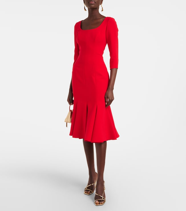 Carolina Herrera  Crêpe midi dress