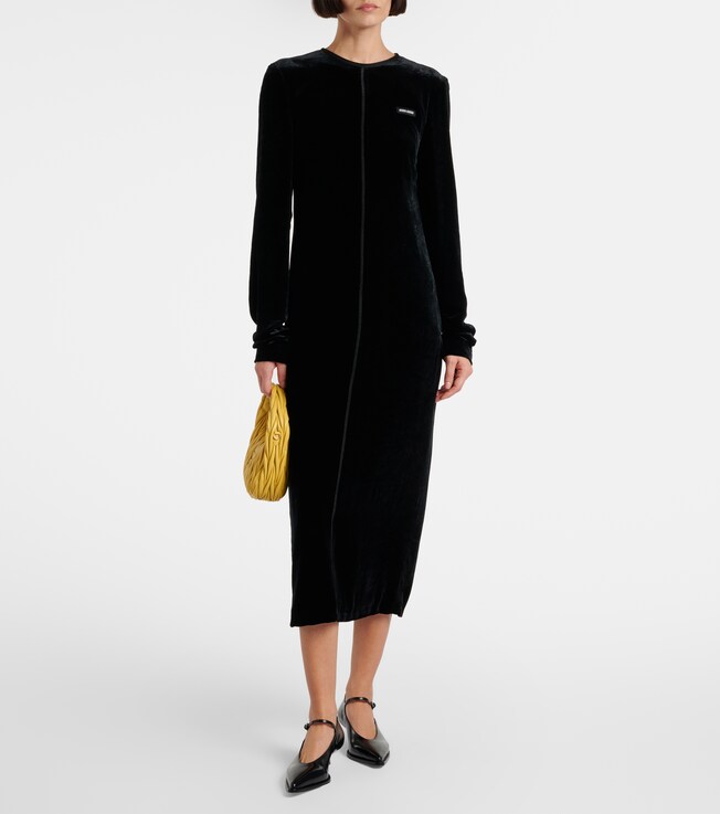 Miu Miu Satin midi dress