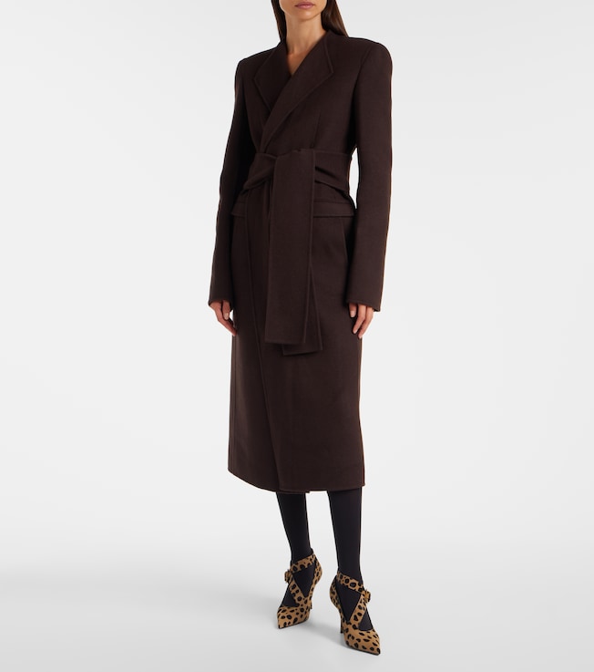 KHAITE Jelson wool wrap coat