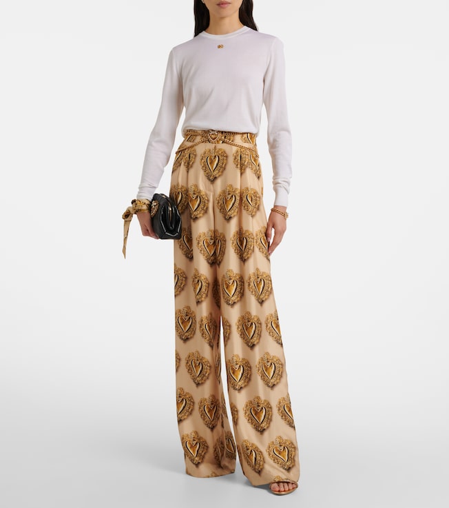 Dolce&Gabbana DG cashmere and silk sweater