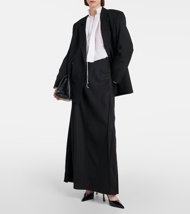 Victoria Beckham Wool-blend maxi skirt