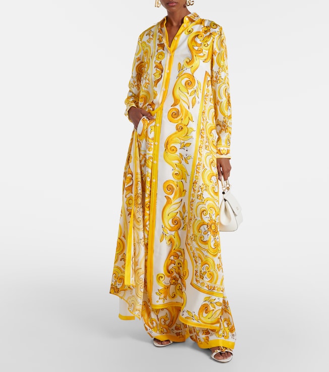Dolce&Gabbana Majolica silk kaftan