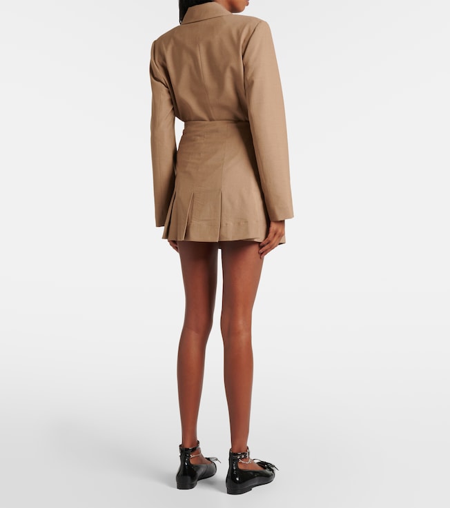 GANNI Ganni Pleated miniskirt