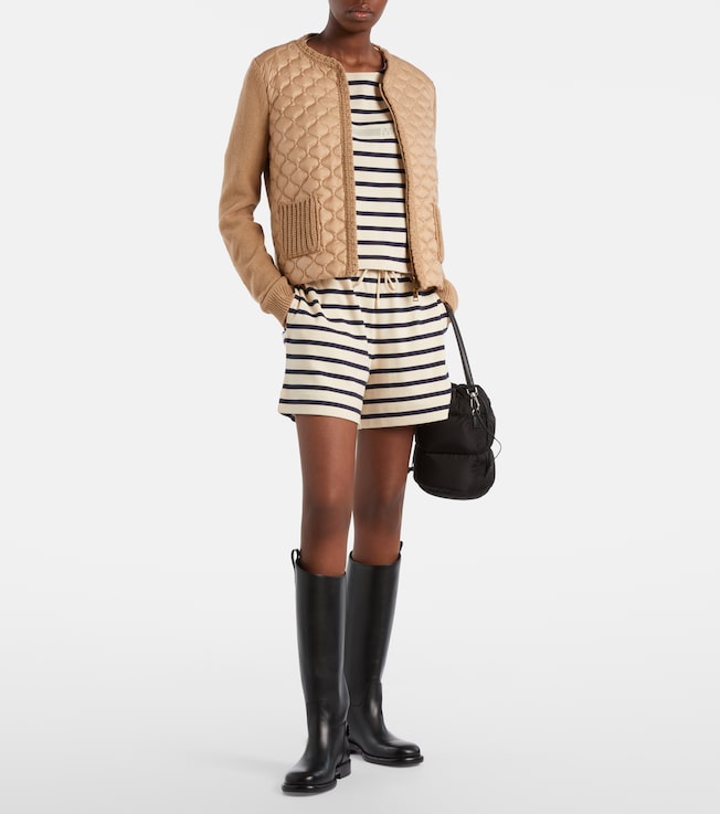 Moncler Down-paneled cardigan