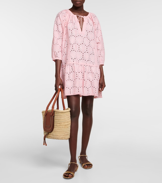 Melissa Odabash Ashley embroidered cotton kaftan