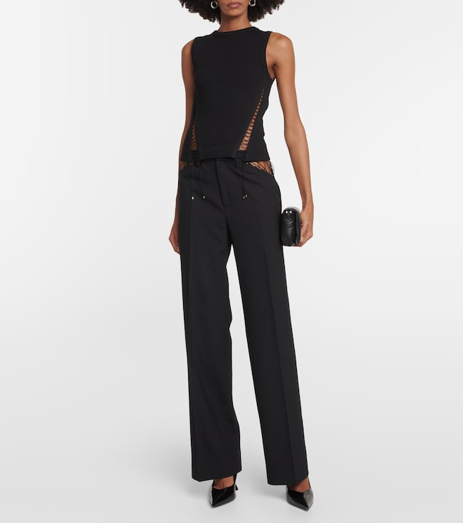 Dion Lee Cutout wool straight pants