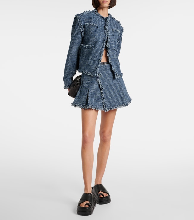 Sacai Punching denim shorts