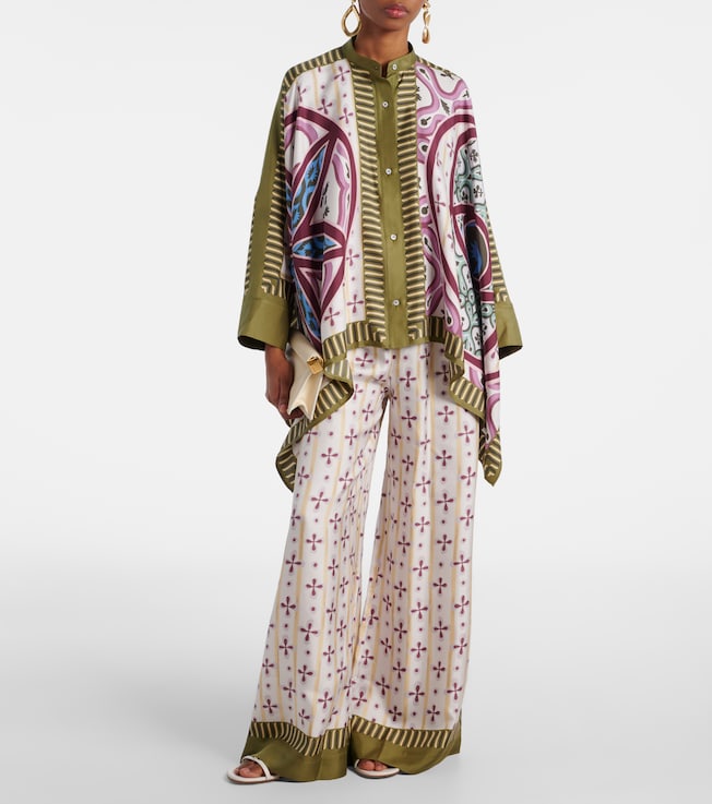 La DoubleJ Foulard printed silk twill shirt