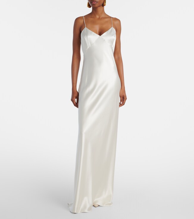 Max Mara Silk satin gown