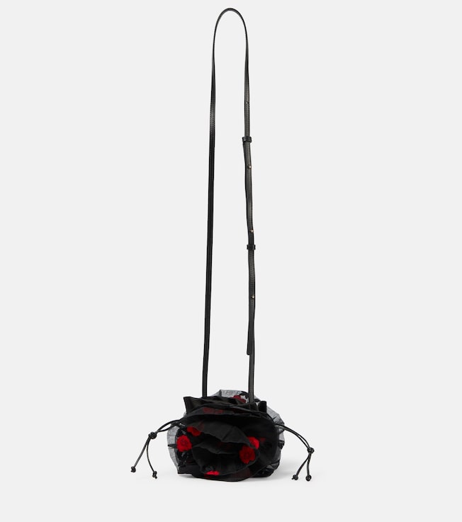 Magda Butrym Floral satin bucket bag 