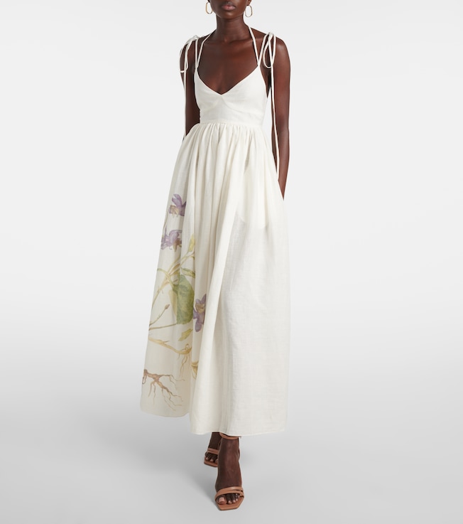 Erdem Floral linen maxi dress