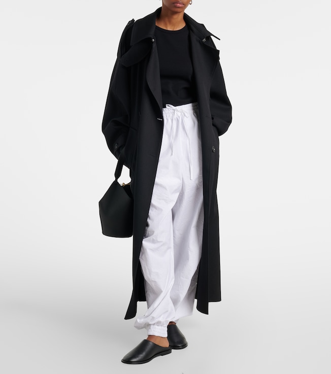 Róhe Cotton-blend barrel-leg pants